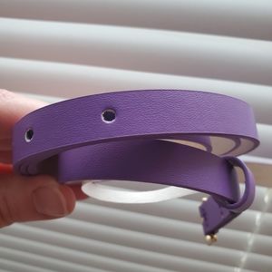 Popsy purple skinny belt